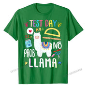 Test Day No Prob Llama Cotton T-Shirt