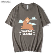 No Prob Llama T-Shirt Cloud Llama Shirt