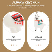 Llama Alpaca Keychain Party Favors, Carnival Rewards, Bag Fillers